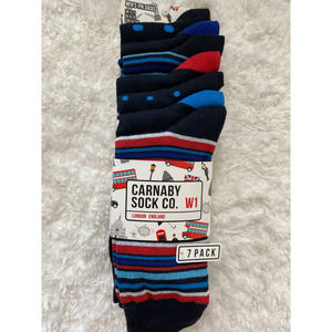 Carnaby Sock Co Men's Socks - 7 pairs - NEW
